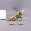 Figurinha de Pequeno Rato com os Doze Signos do Zodíaco em Latão, Pequeno Ornamento de Latão, Brinquedo de Mão Sólido de Latão, Pequeno Item de Latão Micro-Esculpido