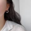Pendientes de cadena semicircular con palabra C para mujer, temperamento coreano, pendientes de viento frío, Dongdaemun ins Wind Joker, joyería para las orejas al por mayor