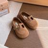 Zapatos Pequeños de Cuero Estilo Francés Ins 2026 Nueva Versión Coreana Zapatos de Princesa con Estampado de Leopardo para Niñas Mocasines de Suela Suave