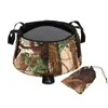 Ayxsee Lavabo Portátil Plegable para Exteriores para Viajes, Camping, Hotel y Casa de Huéspedes, Adecuado para Lavar la Cara, los Pies y las Manos, Viene con una Bolsa de Almacenamiento