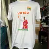 Camiseta Publicitaria de Manga Corta con Solapa Redonda Personalizada de Figura de Poliéster Completo Camiseta Principal Camiseta Cultural Africana Camiseta Electoral