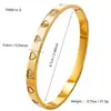 Pulsera de Acero Inoxidable Estilo Coreano Corazón Dorado Diamante Set para Mujer Elegante Elegante Chapado en Oro de 18K Moderna y Versátil