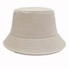 Chapéu de Pescador 100% Algodão com Estampa de Logo, Chapéu Bucket Pai e Filho para Caminhada ao Ar Livre, Chapéu Bucket Liso de Algodão Cor Sólida Masculino, Atacado Feminino
