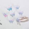 Japonês Internet Celebrity Nova Nail Art Joias 3D Tridimensional Magia Aurora Magic Color Gradiente Resina Borboleta Decoração de Unhas