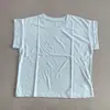 Camiseta básica de verão de cor sólida, manga curta, estilo casual, para mulheres, gola redonda, corte solto, versátil, modeladora, estilo básico, disponível em várias cores