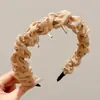 Diadema Ondulada Marrón para Mujer, Uso Diario, Antideslizante, con Dientes, para Lavarse la Cara, Accesorio para el Cabello