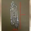 Accesorios Decorativos para Lámparas de Cristal Piezas de Vidrio para Lámparas Piezas Decorativas de Vidrio con Forma de Hoja Piezas de Repuesto de Vidrio Transparente Esmerilado