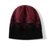 Chapéu de tricô de cashmere da moda europeia e americana para mulheres, inverno, quente, espessado, proteção para as orelhas, infantil, floco de neve de Natal, chapéu de saco de lã