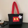 Bolso Nuevo Estilo Otoño e Invierno 2026 de Lana de Cordero Lindo y Elegante para Mujer, Versátil para el Trabajo y los Viajes, Bolso Tote de Hombro Mickey