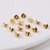 18K real chapeamento de ouro cor cobre redondo orelha Dier plug borboleta ear plug DIY brincos acessórios