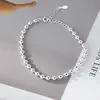 Pulsera de cuentas redondas de plata de ley S925 Nalan, Exquisita y sencilla, estilo Ins, diseño de nicho, joyería de cuentas redondas S8571