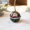 Pingente de Sino do Papai Noel de Ferro Transfronteiriço Decoração de Árvore de Natal Retrô Enfeites Pendurados Presentes para Atacado