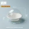 Comercio Electrónico Transfronterizo Juego de Vajilla Desechable de Pulpa de Papel Tazón de Papel Comercial para el Hogar Tazón Redondo Desechable Biodegradable Caja Completa