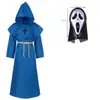 Túnica con Capucha de Cruz para Sacerdote Medieval, Múltiples Tallas, Unisex, Disfraz de Cosplay para Halloween, Dropshipping Transfronterizo