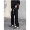 Pantalones Casuales Rectos para Hombre Primavera y Otoño Pantalones Deportivos Largos Estilo Americano Marca de Moda Pantalones Holgados de Pierna Ancha para Estudiantes