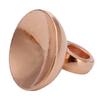 Hebilla colgante con forma de cuenco de cobre de color sólido y fondo liso de AliExpress transfronterizo, tapa colgante sencilla con personalidad, accesorios de joyería DIY para colgar.
