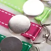 Hebilla de Telecomunicaciones de Cuentas Planas de 1.5 cm Cordón de Poliéster de Doble Línea Cordón de Picking con Cuentas Metálicas Planas Cuerda de Marca de Fábrica