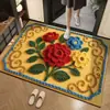 Fabricante de felpudo de entrada estilo lana 3D transfronterizo, alfombrilla de baño, alfombrilla de tierra de diatomeas, alfombrilla de baño antideslizante