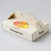 Caja Bandeja de Frutas, Caja de Regalo Portátil de Cartón Corrugado, Caja de Empaque para Productos Agrícolas, Caja de Empaque para Verduras y Frutas, Logo Impreso Personalizado