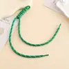 M Marca Mesmo Estilo Bolsa Colorida Pendurada Série Miu Cordão de Celular Moda Artesanal DIY Pingente de Corda Trançada Chaveiro de Nó de Diamante