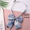 Cuello JK Lazo a Cuadros Uniforme para Foto de Graduación Estilo Universitario Japonés para Mujer Mariposa Decorativa Falda a Cuadros Mismo Cuadro Pequeño