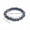 Pulsera de Estilo Étnico Amazon Transfronteriza, Simple y Versátil, Nueva Joyería de Pulsera de Hilo de Cuentas Redondas de Cerámica de Estilo Chino de 6 mm