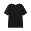 Camiseta de Manga Corta Estilo Retro Americano de 230g con Hombros Normales y Corte Amplio, Top Corto de Verano Ajustado para Mujer, Venta al por Mayor