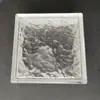 Tijolo de vidro transparente bolha cor parede divisória sólido quadrado hot melt tijolo Cristal padrão gelo super branco bar fábrica bloco