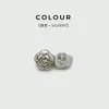Botones Metálicos de Camelia de Alta Gama para Cárdigans de Mujer, Suéteres, Botones de Camisa, Botones Decorativos para Vestidos, Botones de Flor de Lujo Accesible