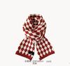 Bufandas Serie Navidad y Año Nuevo, Nuevos Calentadores de Cuello de Punto Cálido de Moda Transfronteriza, Regalos para Parejas Estudiantes de Otoño e Invierno, Chales