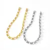 Novo Colar de Corrente Redonda Emendada com Pérola Artificial Cravejado de Diamantes, Acessórios Retro Artísticos Unissex com Diamantes Completos Atacado