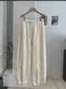 KEKEZOON Calça Casual de Inverno Grossa com Plus Veludo Cordão Elástico Cor Sólida Solta Emagrecedora Calça de Moletom Atacado 9573