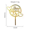 Decoración para Pastel de Fiesta del Día de San Valentín Chino 520 con Inserto Acrílico