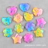Corazón estrella de cinco puntas accesorios de resina diy pegamento crema accesorios para funda de teléfono llavero colgante material para collar diy
