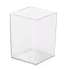 Caja de Almacenamiento Transparente para Cosméticos Escritorio Tocador Organizador de Brochas de Maquillaje Cejas Bolígrafo Labial Transparente Compartimento Grande Capacidad Caja
