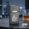 Novo porta-cigarros recarregável com isqueiro, design integrado, resistente à pressão, à prova de umidade, tampa flip magnética, capacidade super grande para 20 cigarros, pacote masculino
