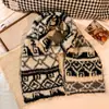 Cachecol de Tricô Dupla Face Estilo Japonês para Cachorrinhos para Mulheres, Fofo e Quente para Outono e Inverno, Lenço e Protetor de Pescoço Versátil para um Look de Compras Moderno