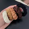 Elástico de Cabelo Coque Alto para Mulheres, Corda de Cabelo Engrossada, Novo Outono e Inverno Alta Elasticidade Durável Scrunchie Sem Costura