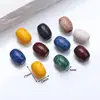 Cuentas acrílicas estilo chino con imitación de veta de madera, agujero grande, cuentas sueltas, accesorios para joyería DIY, materiales para hacer pulseras y collares
