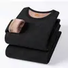 Directo de fábrica: Conjunto de ropa interior térmica de otoño e invierno para hombre, con forro polar y grosor extra para abrigar, diseñado para hombres de mediana edad y mayores