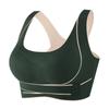 Nuevo Sujetador Ajustable Frontal Cruzado con Hebilla Lateral de Látex Sin Aro de Acero Chaleco Deportivo de Yoga para Mujer