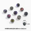 Cuentas sueltas de lapislázuli natural, cuentas redondas, accesorios para pulseras DIY, materiales para ensartar, cuentas de cristal azul para pulseras