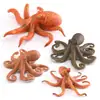 Set de 4 Figuras de Pulpo del Océano  Modelos Realistas de Criaturas Marinas de PVC para Niños Juguetes Educativos de Animales Marinos Figuras de Vida Marina para Playsets y Decoración
