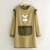 Delantal de Moda Estilo Dibujo Animado, Resistente al Agua, de Manga Larga, para Cocina, Uso en Casa, Catering, Ropa de Trabajo, Resistente a Manchas
