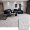 Pegatinas de suelo autoadhesivas con patrón de mármol sintético grueso personalizadas, pegatinas de baldosas de suelo de PVC impermeables y resistentes al desgaste para la renovación del suelo de la sala de estar