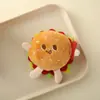Muñeca Colgante de Peluche de Dibujos Animados Broche Lindo Muñeco de Hamburguesa Papas Fritas Tostada Llavero de Pierna de Pollo Accesorios Decorativos