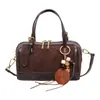 Coleção Outono/Inverno 2026: bolsa de camurça da moda, bolsa tote versátil, bolsa almofada para o dia a dia, estilo retrô e minimalista, bolsa transversal chique