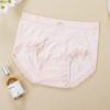 Ropa interior nueva sin costuras de encaje de cintura media para mujer, de alta elasticidad, ligera, transpirable, con entrepierna antibacteriana, shorts triangulares que no aprietan ni se enrollan