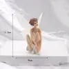 Fada das Flores Celebridade da Internet Decoração de Bolo Gipsofila Coroa Pena Elfo Menina Fada Aniversário Plug-in Decoração de Bolo
