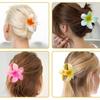 8cm acessórios de cabelo da moda europeia e americana Amazon hot selling ovo flor grampo de cabelo colorido rabo de cavalo garra de cabelo updo grampo de cabelo superior